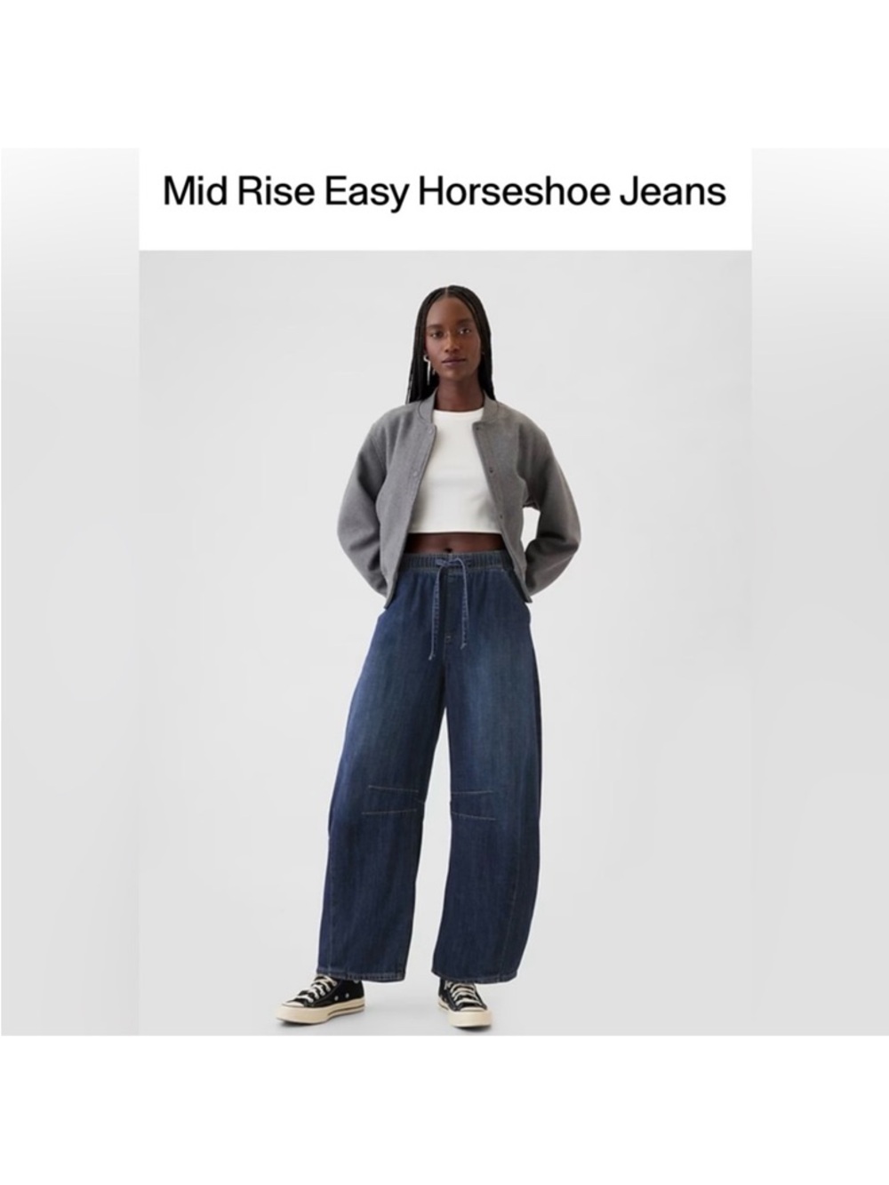 GAP High-Rise Women's Jeans - Dark Blue Denim (Size M)